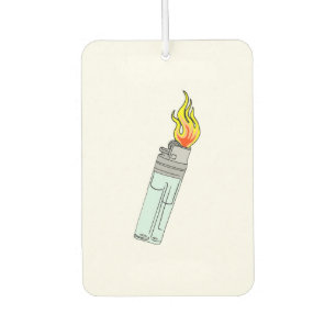 Lighter and flame design air freshener