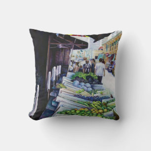Lighter Side of Lavender Street, Singapore Throw Pillow