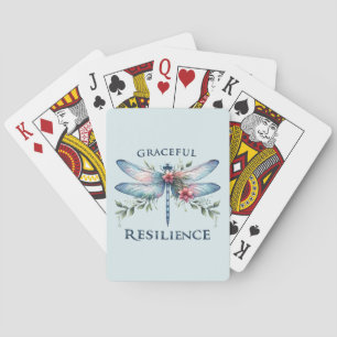 Lighthearted Joy - Artistic Dragonfly Playing Cards