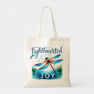 Lighthearted Joy - Artistic Dragonfly Tote Bag
