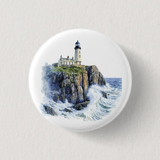 Lighthouse 1 Inch Round Button