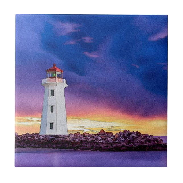 Lighthouse 2.0 L - Small Ceramic Tile (Front)