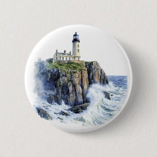 Lighthouse 2 Inch Round Button