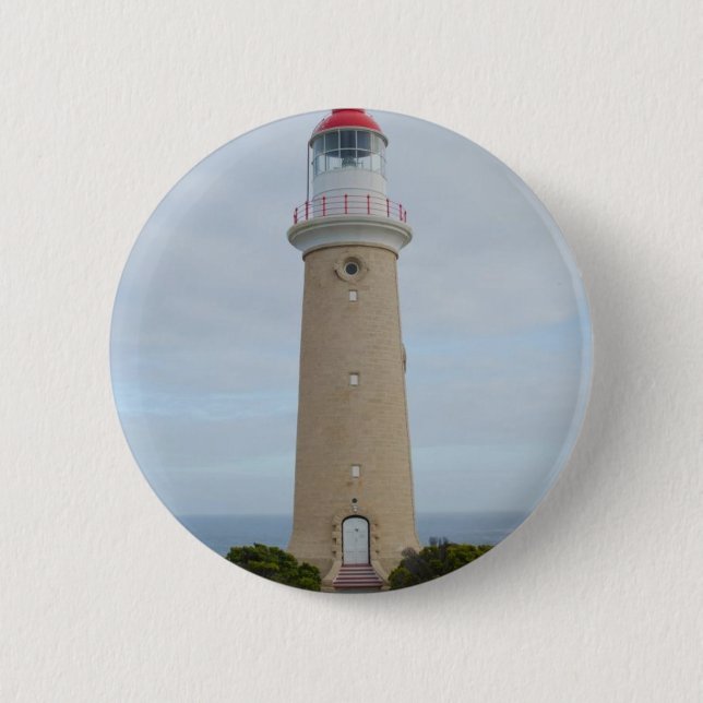 Lighthouse 2 Inch Round Button (Front)