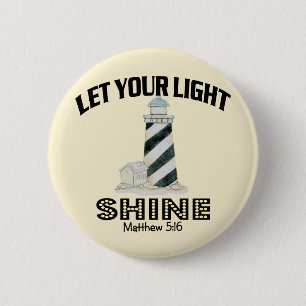 Lighthouse 2 Inch Round Button
