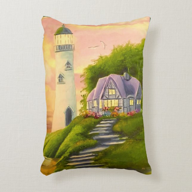 Lighthouse Accent Pillow (Front(Vertical))