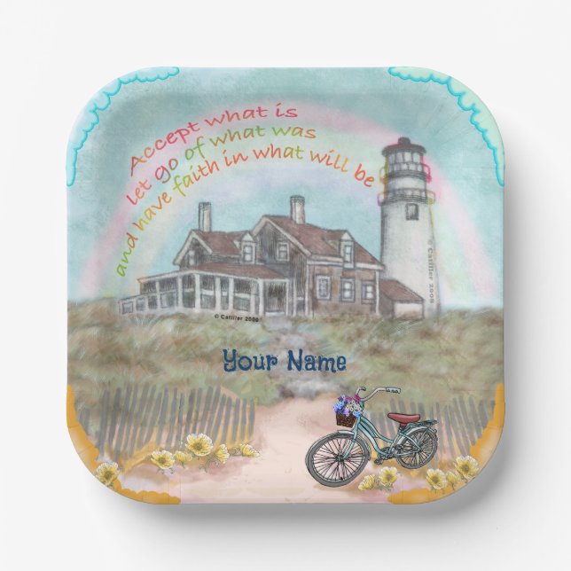 Lighthouse Acceptance  Paper Plate (Front)