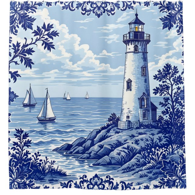 Lighthouse and Sailboats (Front)