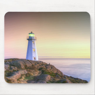 Lighthouse and Sunset Photo Mouse Pad