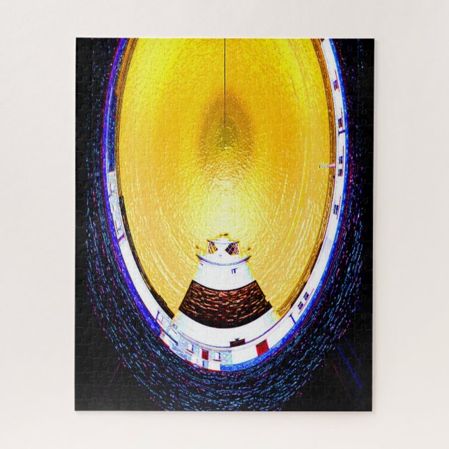 Lighthouse art jigsaw puzzle (Vertical)