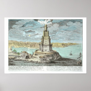 Lighthouse at Alexandria, built by Ptolemy the Gre Poster
