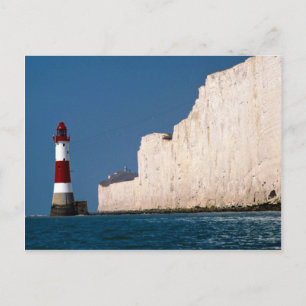 Lighthouse at Beachy Head, Eastbourne, East Sussex Postcard