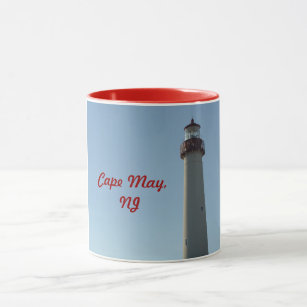 Lighthouse at Cape May Point, NJ Mug