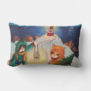 Lighthouse at Night Lumbar Pillow