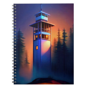 Lighthouse at night notebook