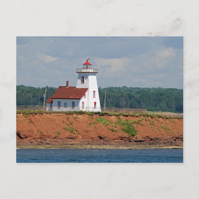 Lighthouse at North Umberland on Prince Edward Postcard (Front)