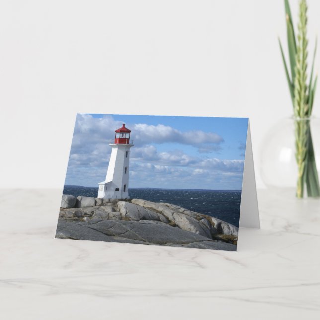 Lighthouse at Peggy's Cove Card (Front)