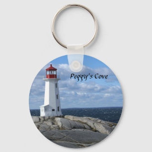 Lighthouse at Peggy's Cove Keychain