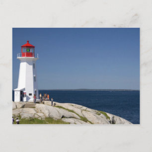 Lighthouse at Peggy's Cove, Nova Scotia, Canada. Postcard