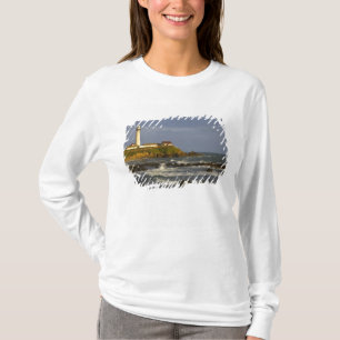 Lighthouse at Pigeon Point State Beach in San 2 T-Shirt