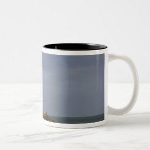 Lighthouse at Pigeon Point State Beach in San 2 Two-Tone Coffee Mug