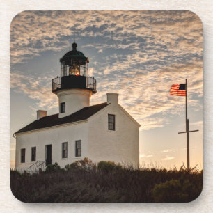 Lighthouse at sunset, California Coaster