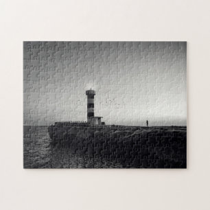 Lighthouse at Sunset Jigsaw Puzzle