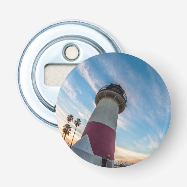 Lighthouse at the Oceanside Harbour Bottle Opener (Front)