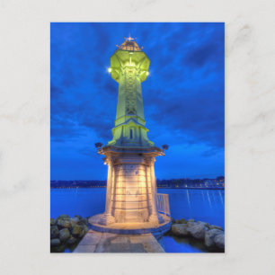 Lighthouse at the Paquis, Geneva, Switzerland Postcard