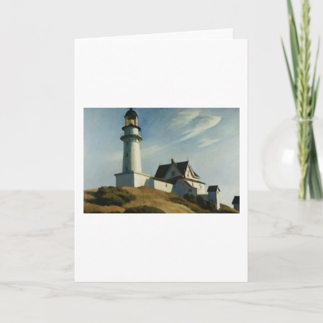 Lighthouse at Two Lights - Edward Hopper Card (Front)