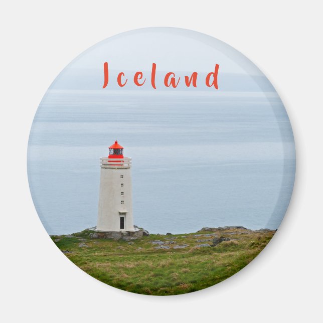 Lighthouse at Vatnsnes Peninsula - Iceland Magnet (Front)