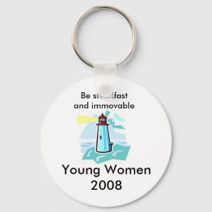 lighthouse, Be steadfast and immovable, Young W... Keychain