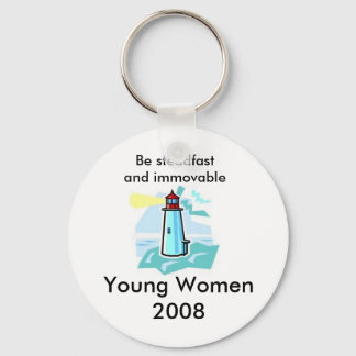 lighthouse, Be steadfast and immovable, Young W... Keychain