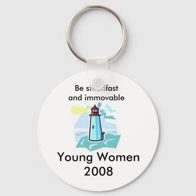 lighthouse, Be steadfast and immovable, Young W... Keychain (Front)