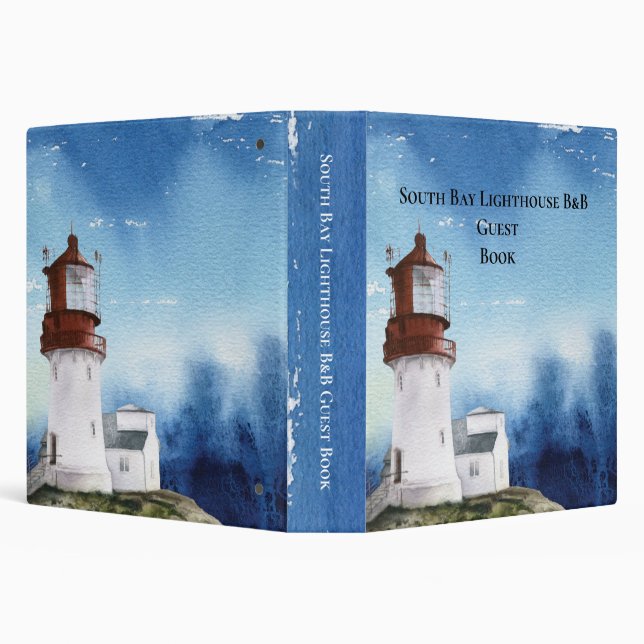 Lighthouse Beach Sea Vacation Rental Binder (Background)
