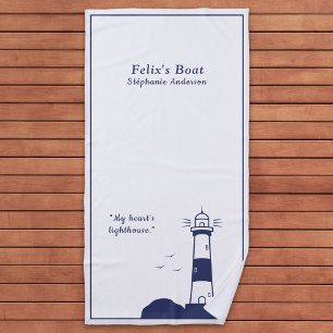 Lighthouse  beach towel