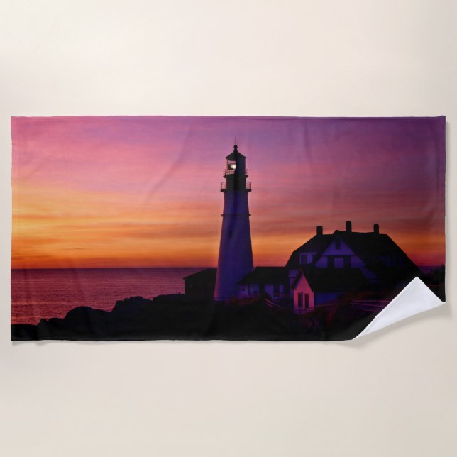 Lighthouse Beach Towel (Front)