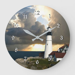 Lighthouse Beacon Large Clock