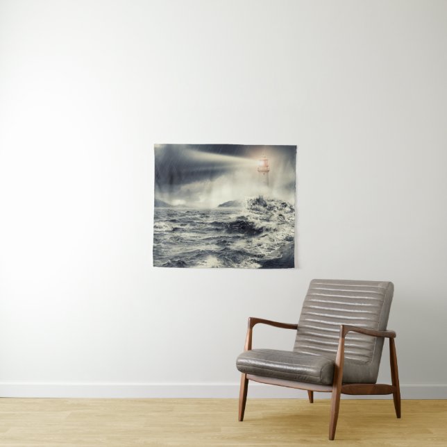 Lighthouse Beacon Tapestry (In Situ (Horizontal))