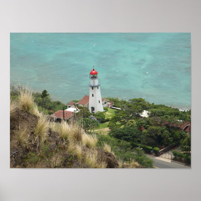 Lighthouse Below Poster (Front)