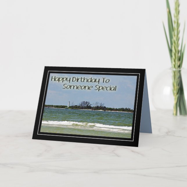 Lighthouse Birthday Card (Front)