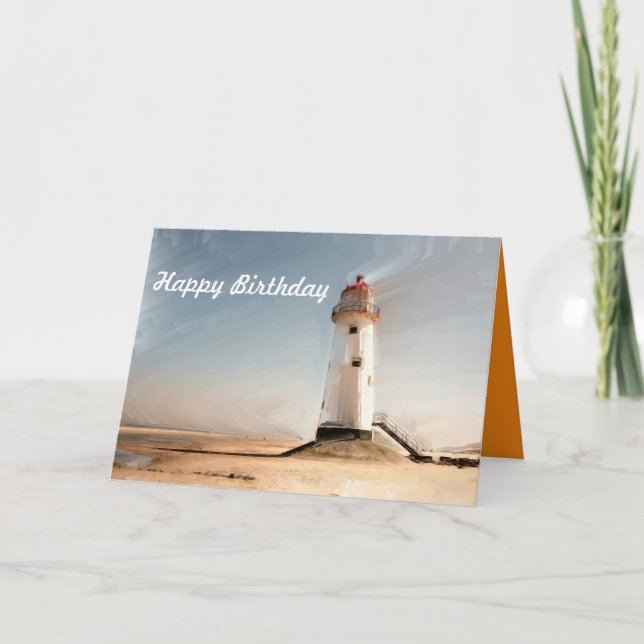 Lighthouse birthday cards. card (Front)