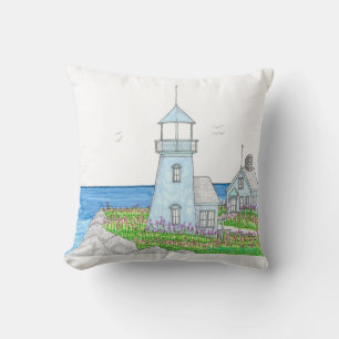 Lighthouse Blues Indoor Pillow