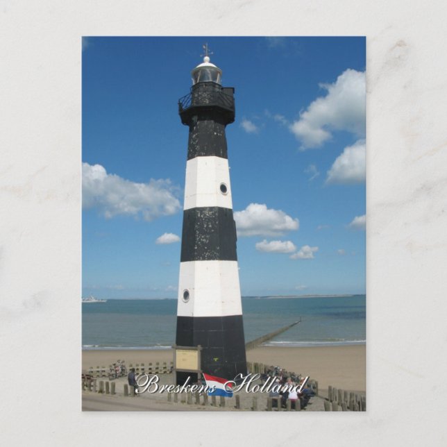 Lighthouse Breskens Holland Postcard (Front)