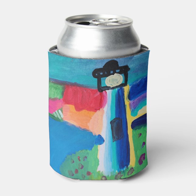 Lighthouse by the Harbour Can Cooler (Can Front)