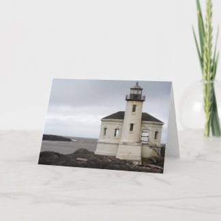 Lighthouse by the sea card