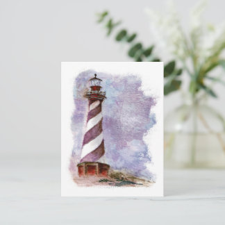 Lighthouse Cape Hatteras Holiday Postcard