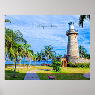Lighthouse, Cartagena, Colombia Poster