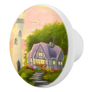 Lighthouse Ceramic Knob