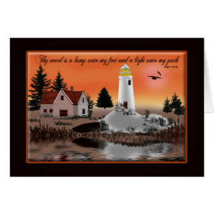 LIGHTHOUSE CHRISTIAN CARD - MULTI PURPOSE